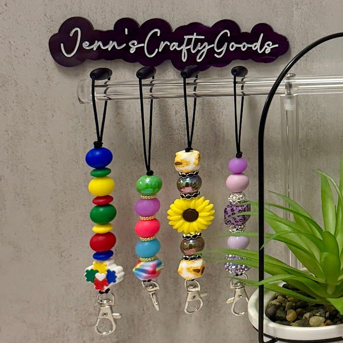 Custom Car Freshie Hanger | Handmade Beaded Charm