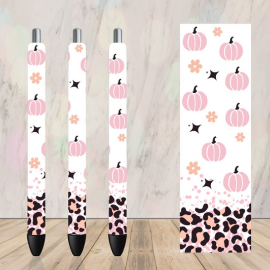 Leopard Pastel Pumpkins Pen