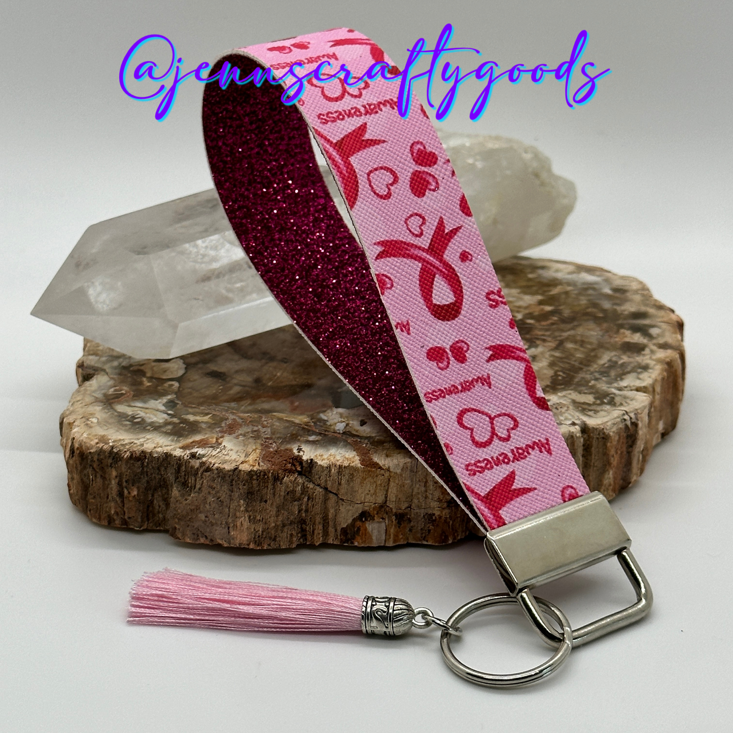 Breast Cancer Awareness Wristlet