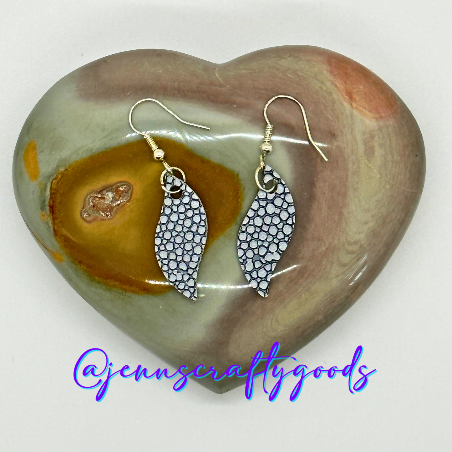 Pebble Gray Swoosh Earrings