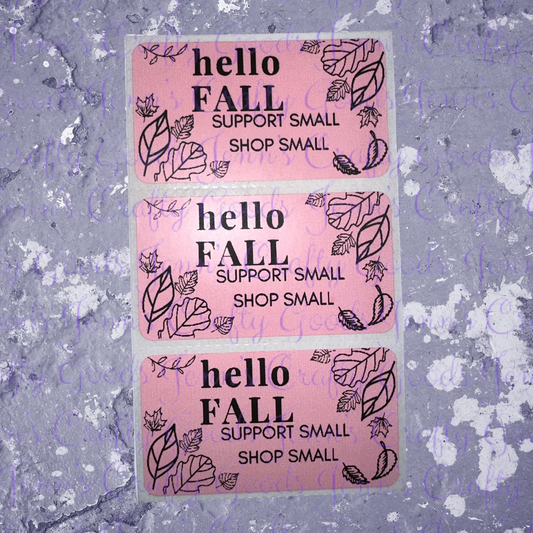 Hello Fall Stickers