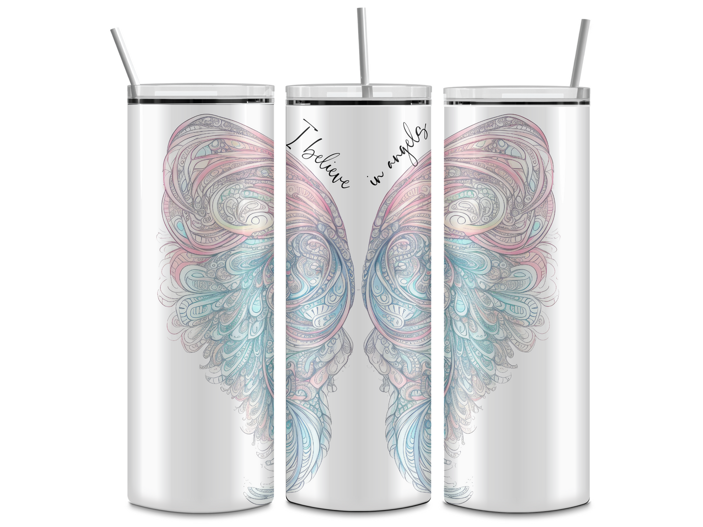 I Believe In Angels Tumbler