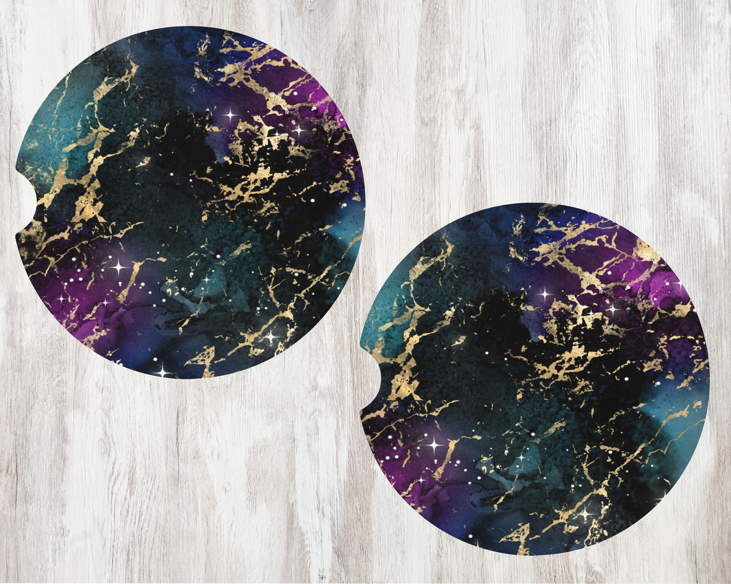 Galaxy Marble Car Coaster Set