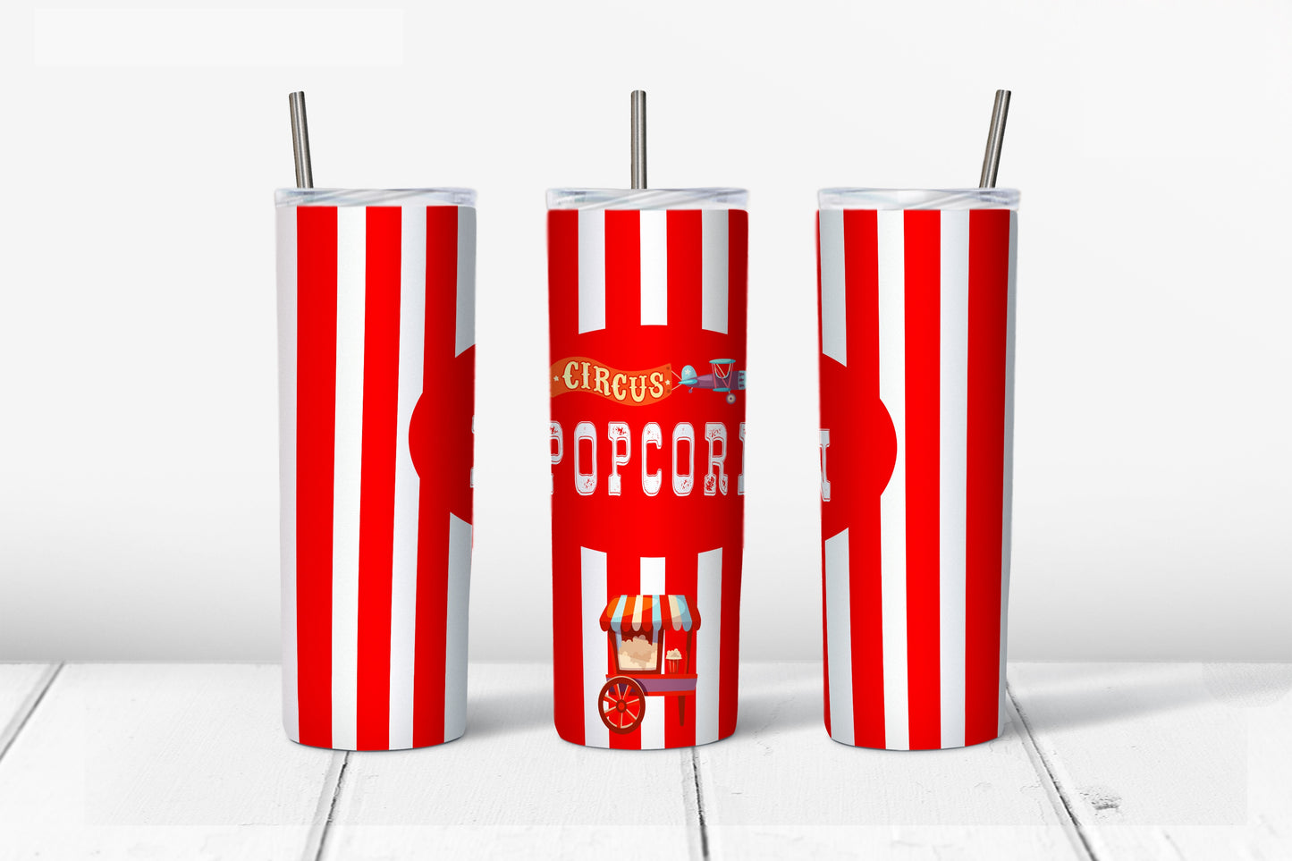 Circus Popcorn Tumbler