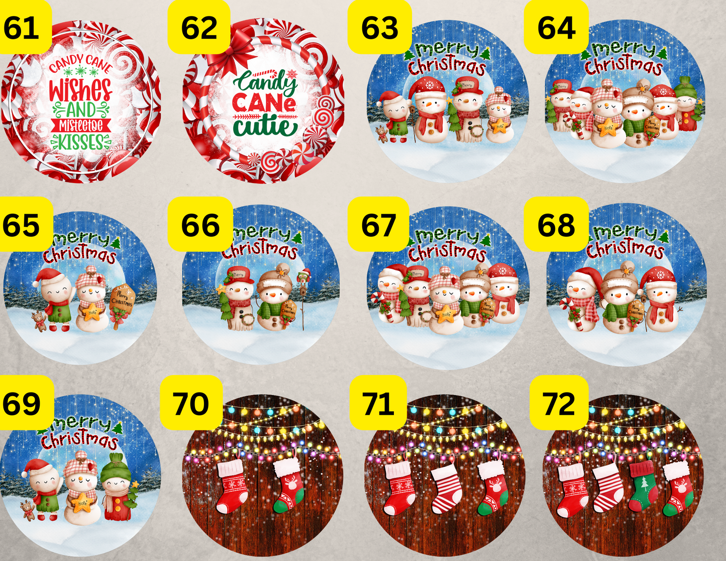 Ornaments 61-72